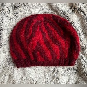 Eugenia Kim Red Knit Beanie - Never Worn!